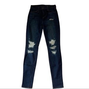 J Brand high waisted ripped jeans